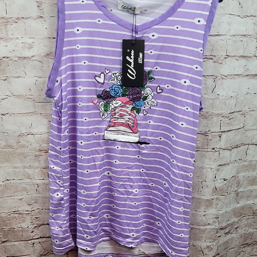 girl's XXL graphic tank top wuhou nwt